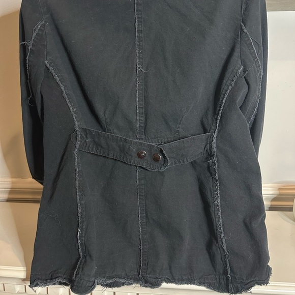 Jakett Women's Black Distressed Jacket - Picture 3 of 4